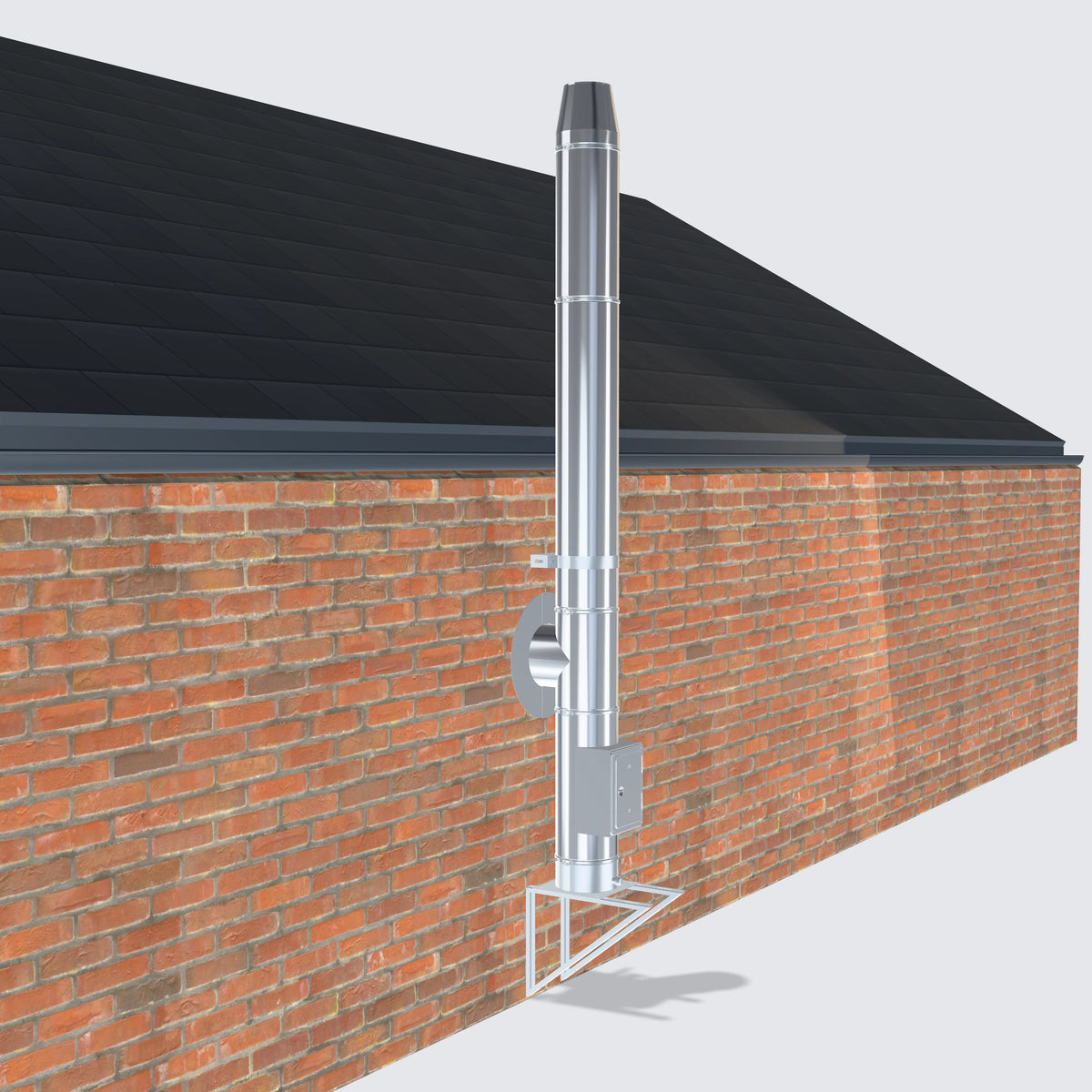 Schornstein-Bausatz 130 mm · 2,7 m