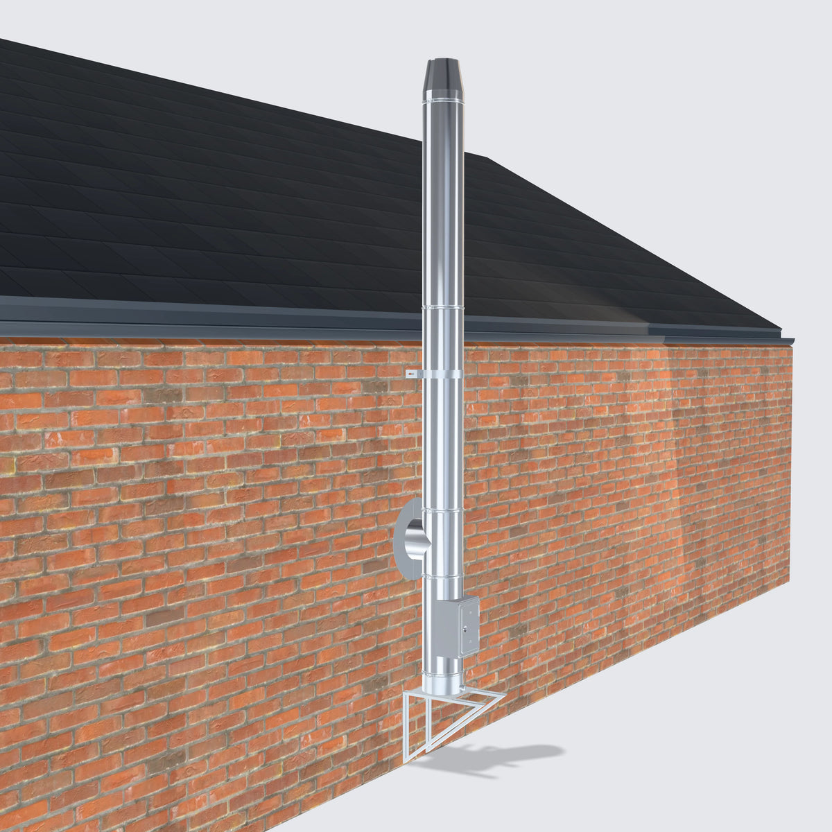Schornstein-Bausatz 130 mm · 3,2 m