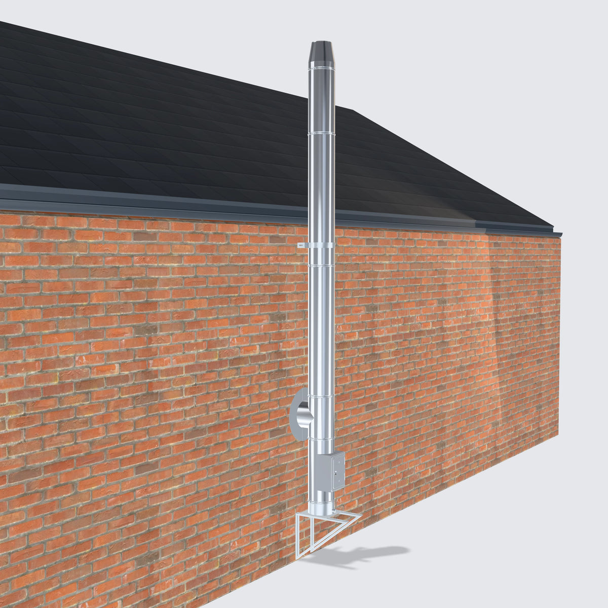 Schornstein-Bausatz 130 mm · 3,7 m